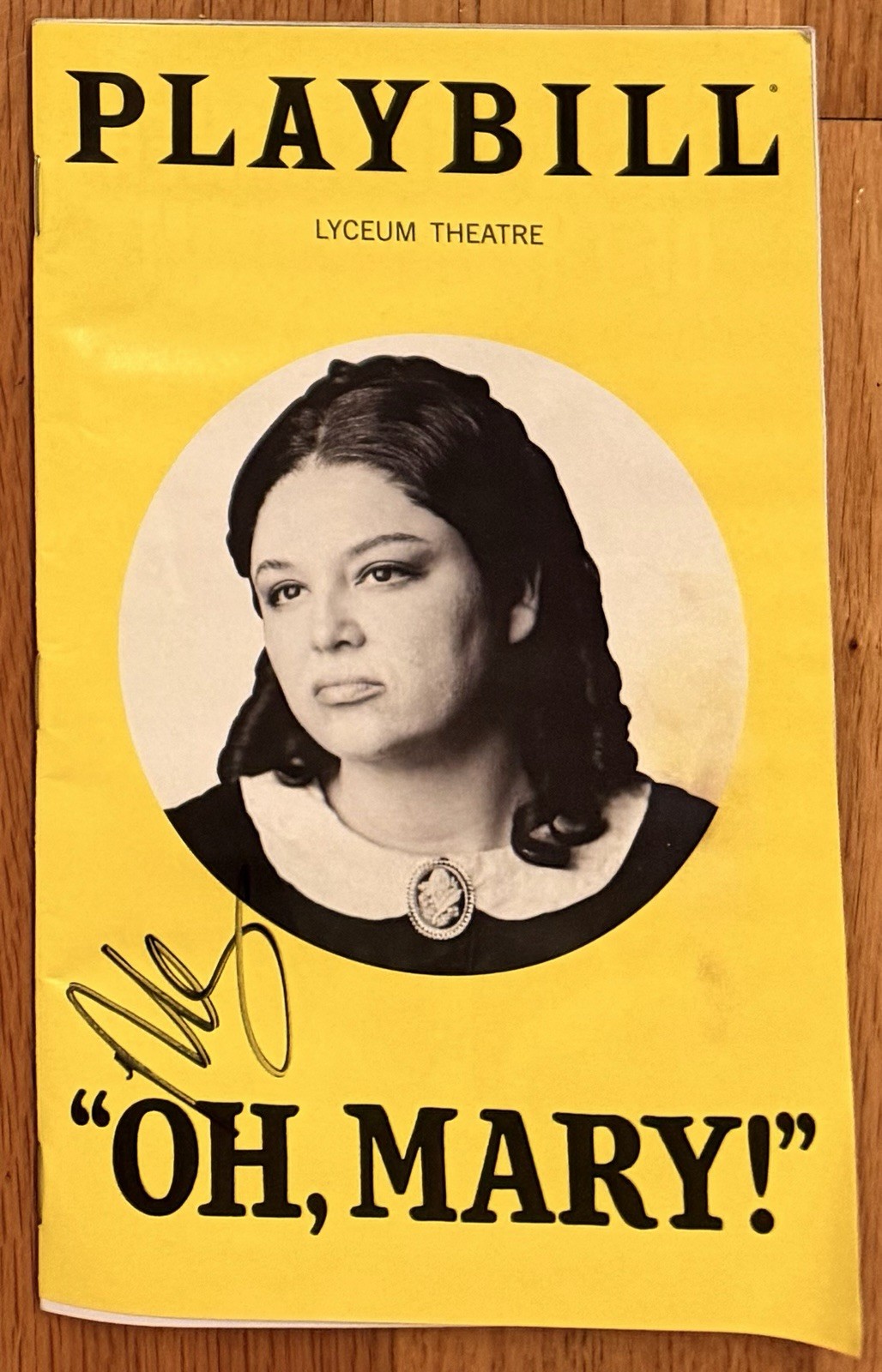 Oh Mary Meg Stalter Signed Playbill