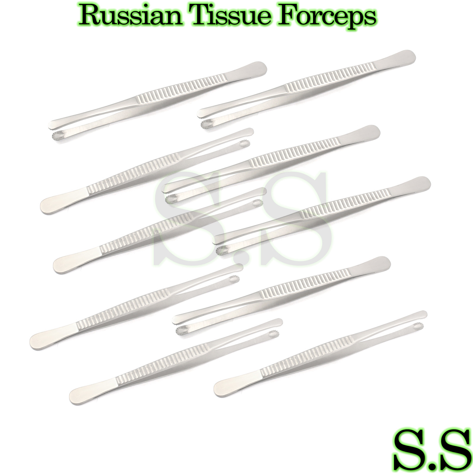 10 RUSSIAN Tissue Forceps 8\