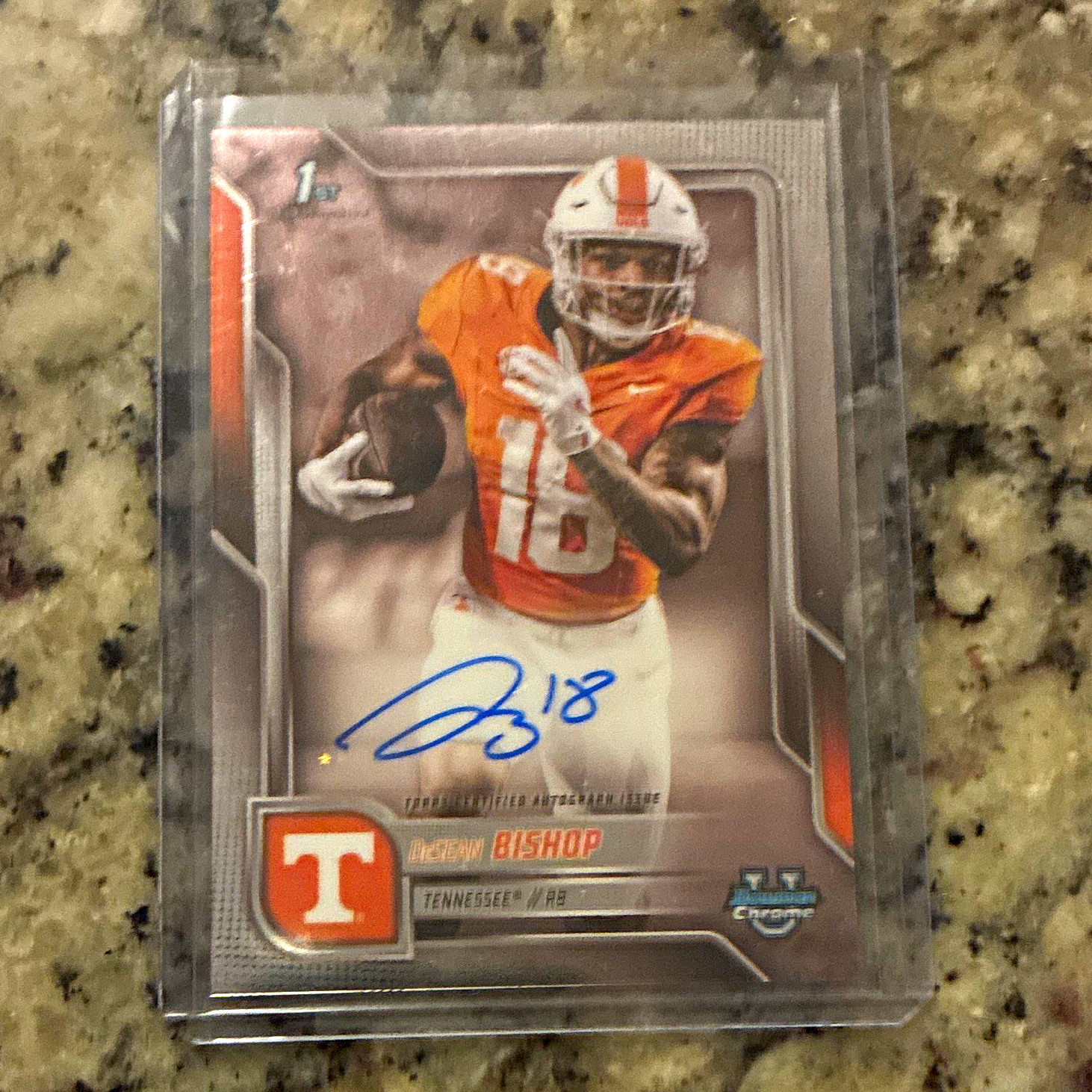 Topps 2025 Bowman University Chrome DeSean Bishop RC Auto #BCA-DBI Tennessee