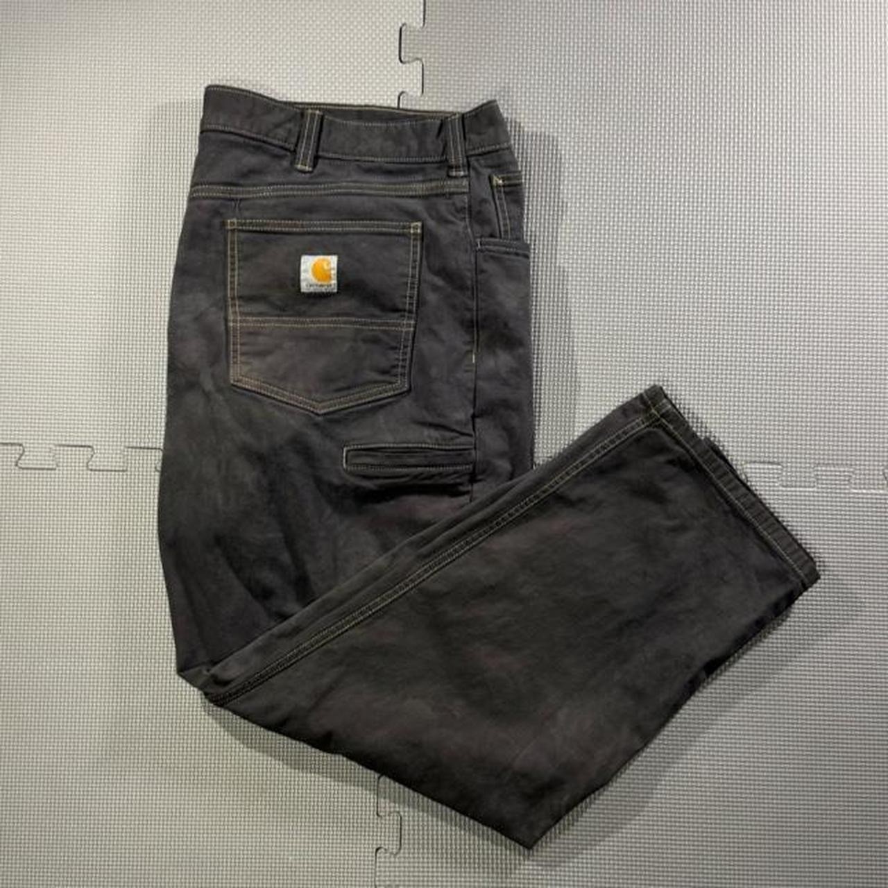 Carhartt Loose Fit Utility Work Pants Mens 42x30 Charcoal Washed Black Baggy Carhartt Loose Fit Utility Work Pants Mens 42x30 Charcoal Washed Black Baggy