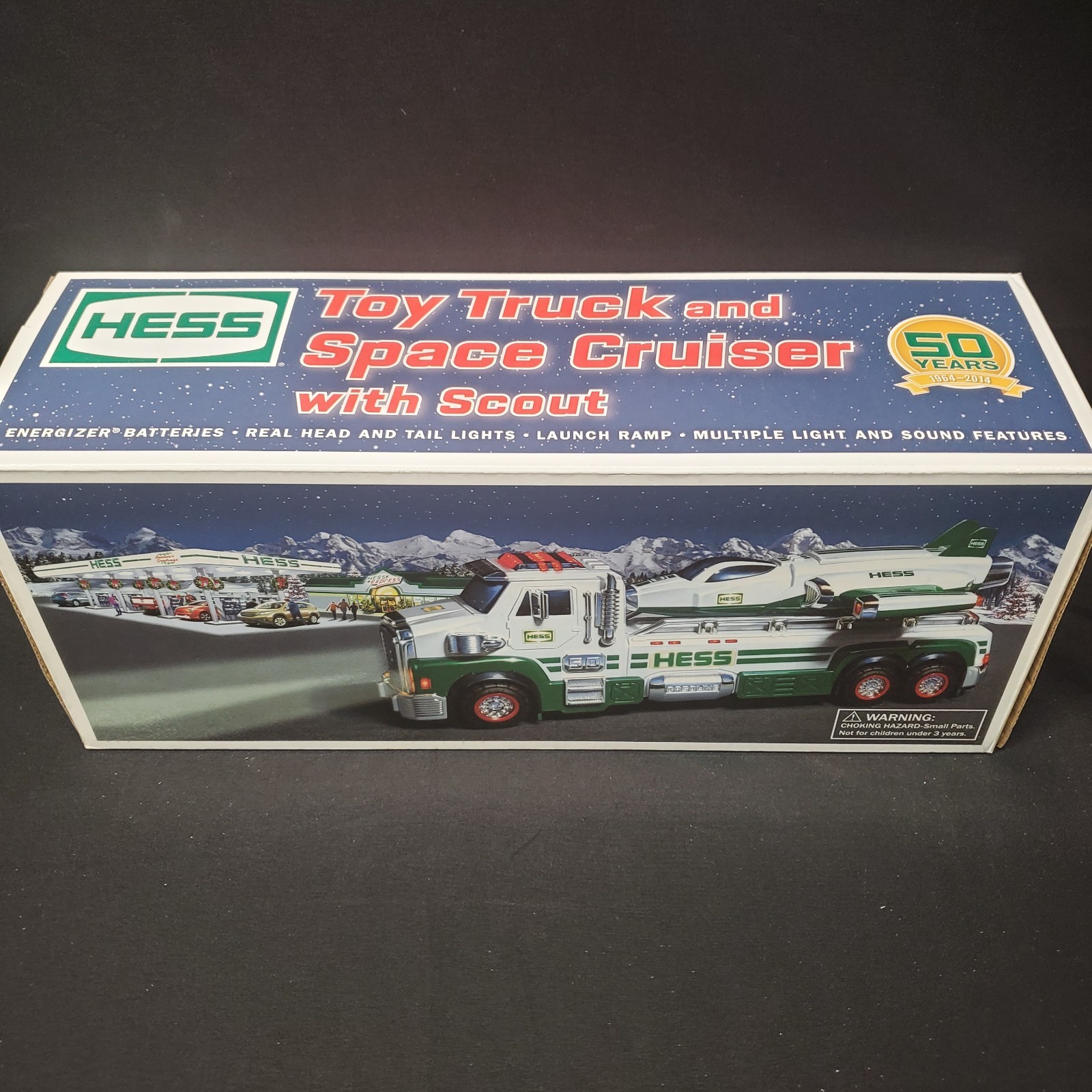 Vintage 2014 Hess Toy Truck and Space Cruiser with Scout 50th Anniversary NIB