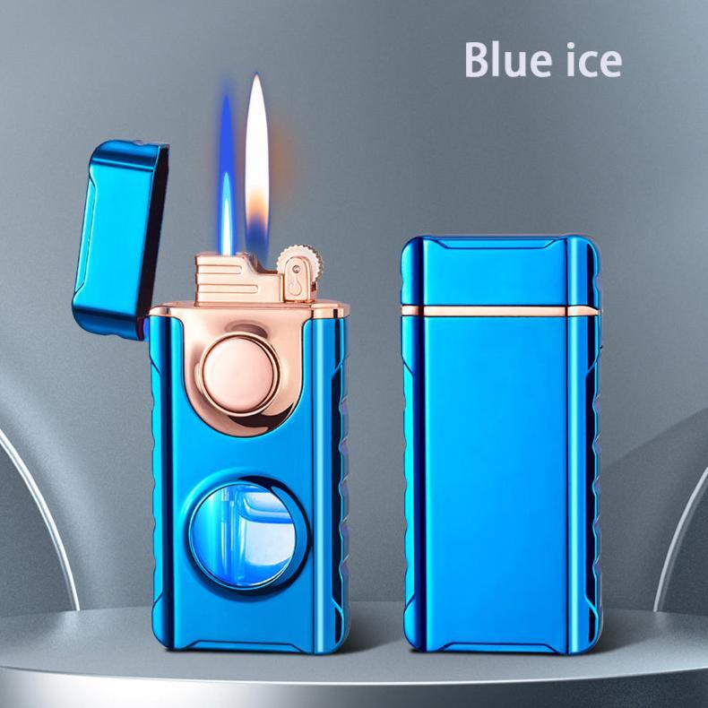 Double Torch Butane Lighter Soft Flame & Torch Flame Adjustable Butane Lighter Double Torch Butane Lighter Soft Flame & Torch Flame Adjustable Butane Lighter