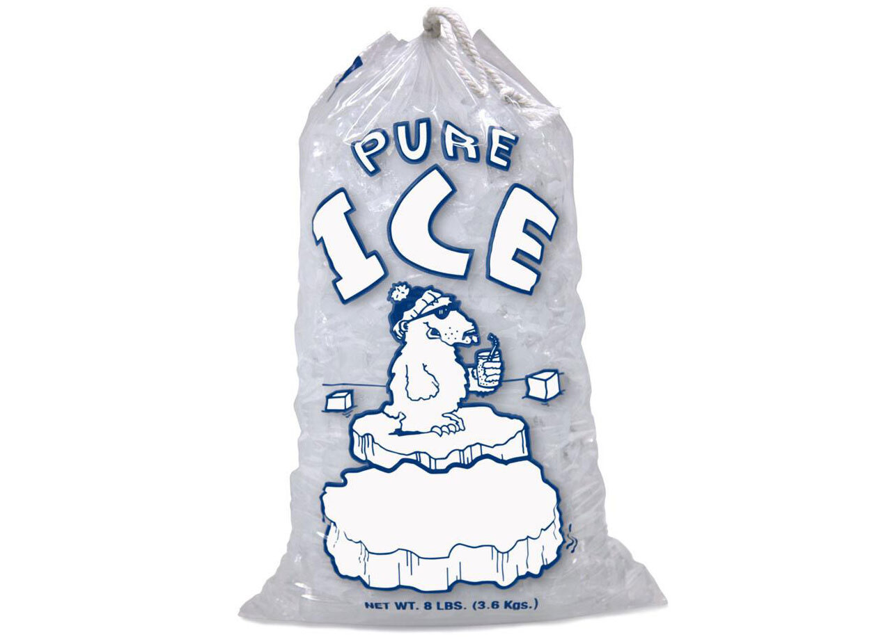8 lb / 10 lb / 20 lb Ice Bags with Drawstring