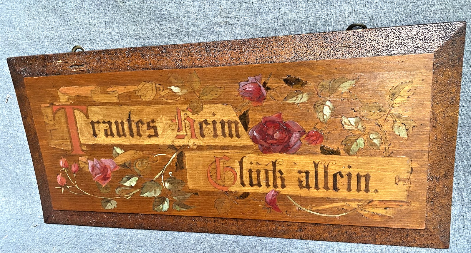 Antique german wood sign early 1900\'s black forest