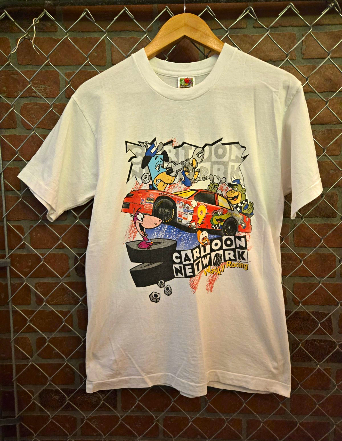 Vintage 1997 Wacky Racing Cartoon Network Nascar T Shirt
