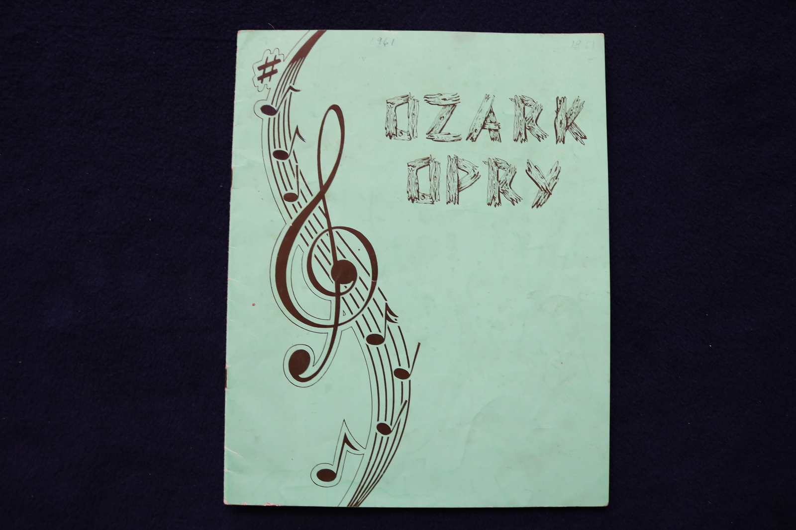 1961 LEE MACE OZARK OPRY PROGRAM - SIGNED - 5 AUTOGRAPHS - K 1733