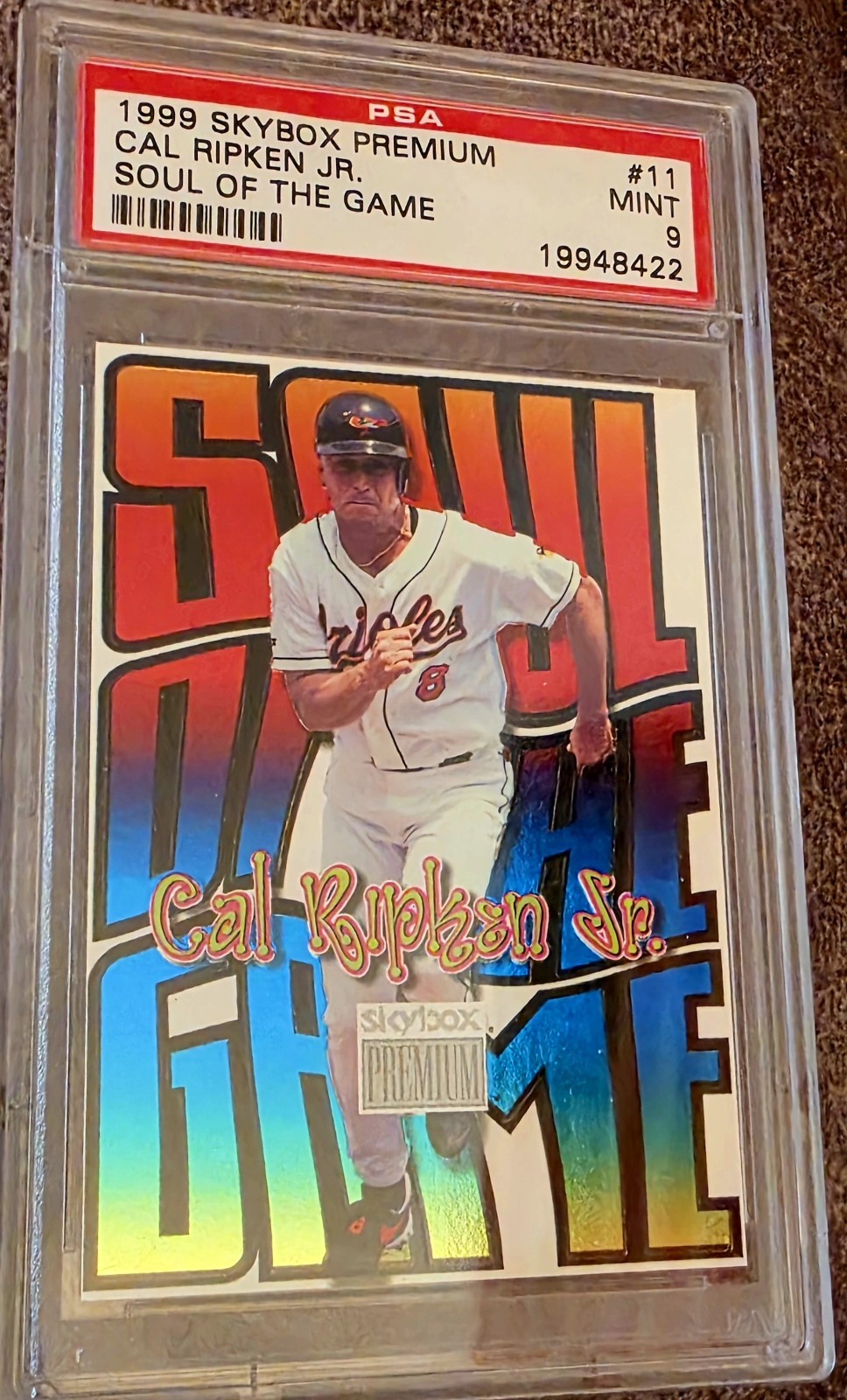 1999 Skybox Premium - Soul of the Game - Cal Ripken Jr. #11 SG - PSA 9 - HOF 🌟