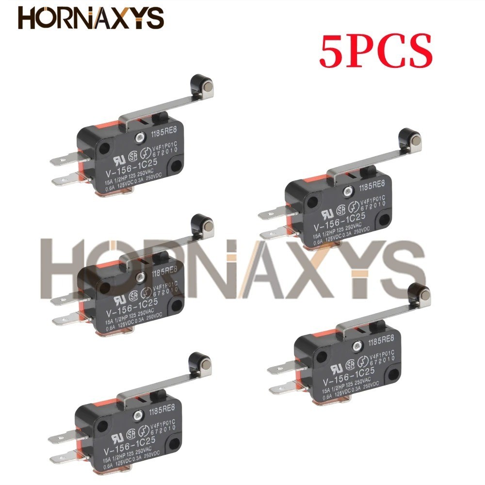V-156-1C25 Limit Micro Switch Long Straight Hinge Roller Momentary SPDT 10-50PCS