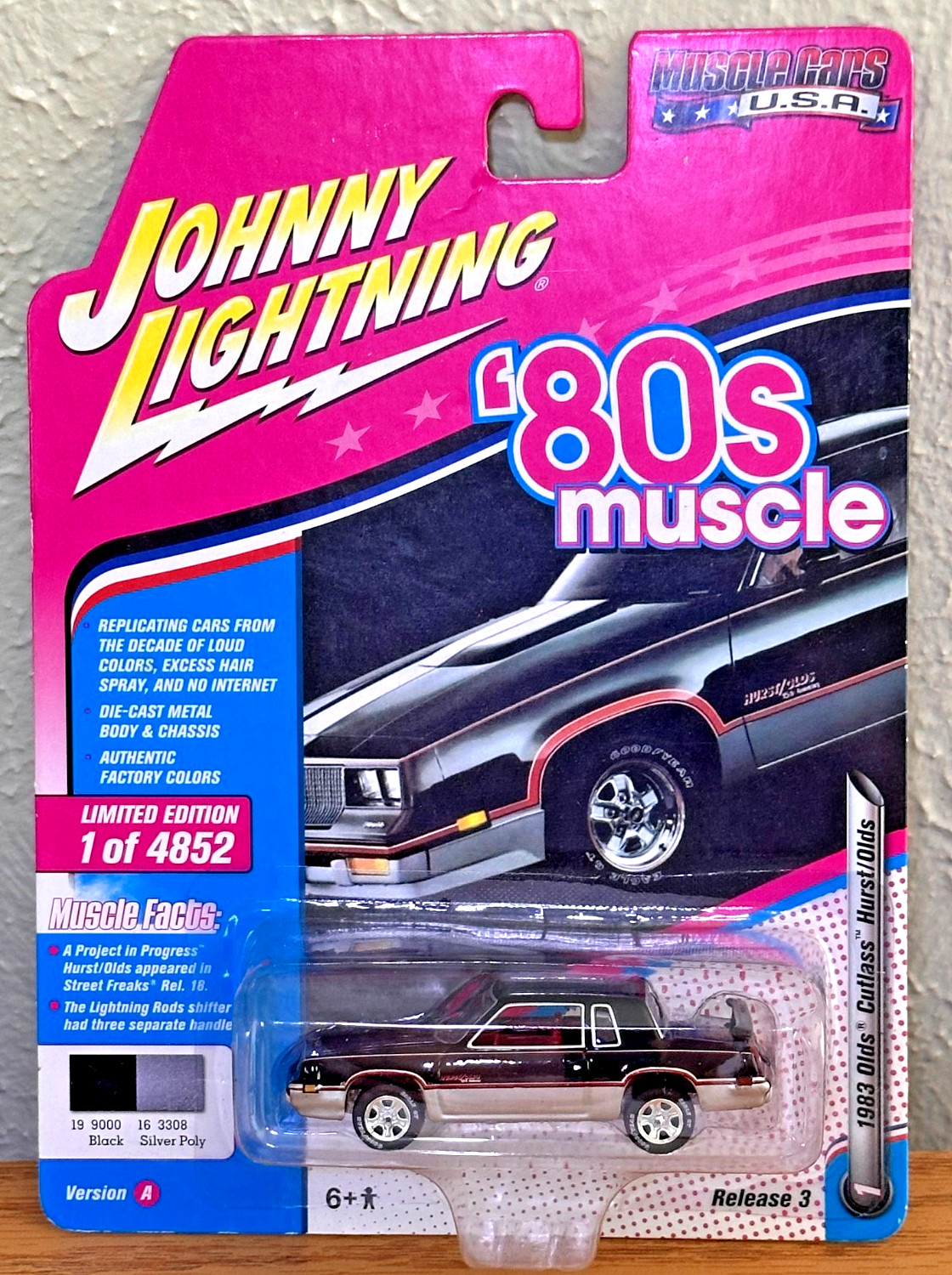 2018 JOHNNY LIGHTNING \'80s MUSCLE 1983 HURST OLDS CUTLASS 442 RARE HTF EXC COND 2018 JOHNNY LIGHTNING \'80s MUSCLE 1983 HURST OLDS CUTLASS 442 RARE HTF EXC COND