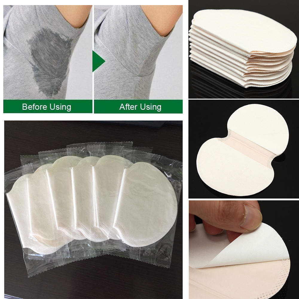 New 100pcs Underarm Armpit Sweat Pads Stickers Shield Guard Absorbing Disposable New 100pcs Underarm Armpit Sweat Pads Stickers Shield Guard Absorbing Disposable