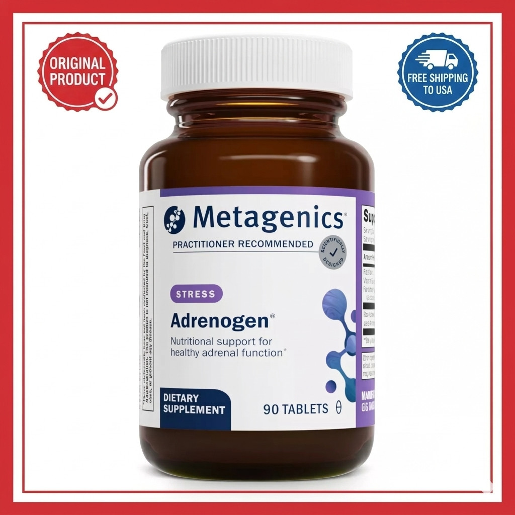 Metagenics Adrenogen 90 Tablets Adrenal Support Energy Stress Supplement