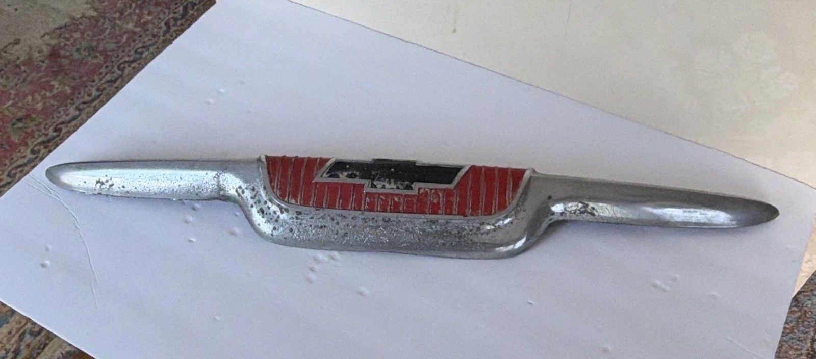 1956-1957 Chevy Pickup Truck Hood Emblem Part# PT 3725689