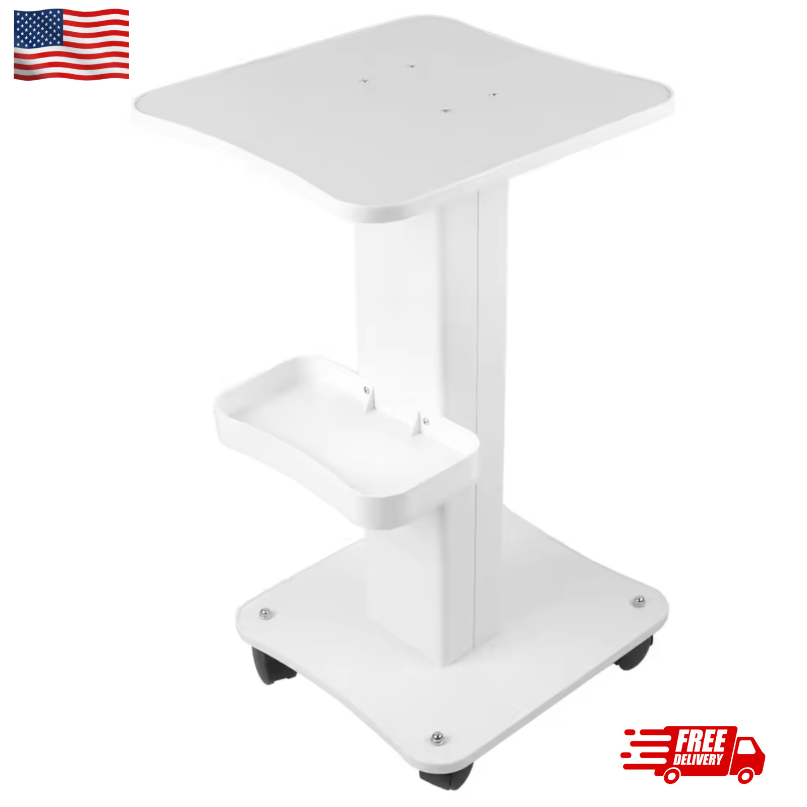 Esthetician Cart Trolley Cart with Wheels 3 Tier Beauty Rolling Cart Trolley SPA