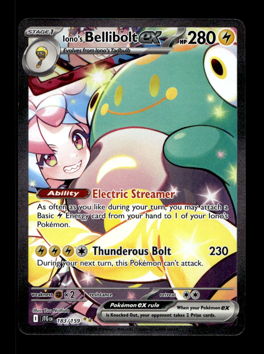 Iono\'s Bellibolt ex 183/159 Journey Together Pokemon Holo NM Iono\'s Bellibolt ex 183/159 Journey Together Pokemon Holo NM