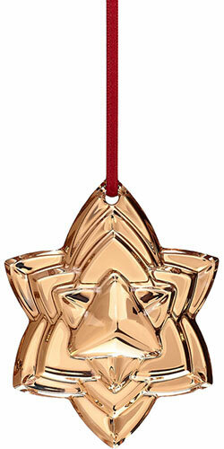 Baccarat Crystal Noel 2018 Annual 20K Gold Gilded Ornament L15036