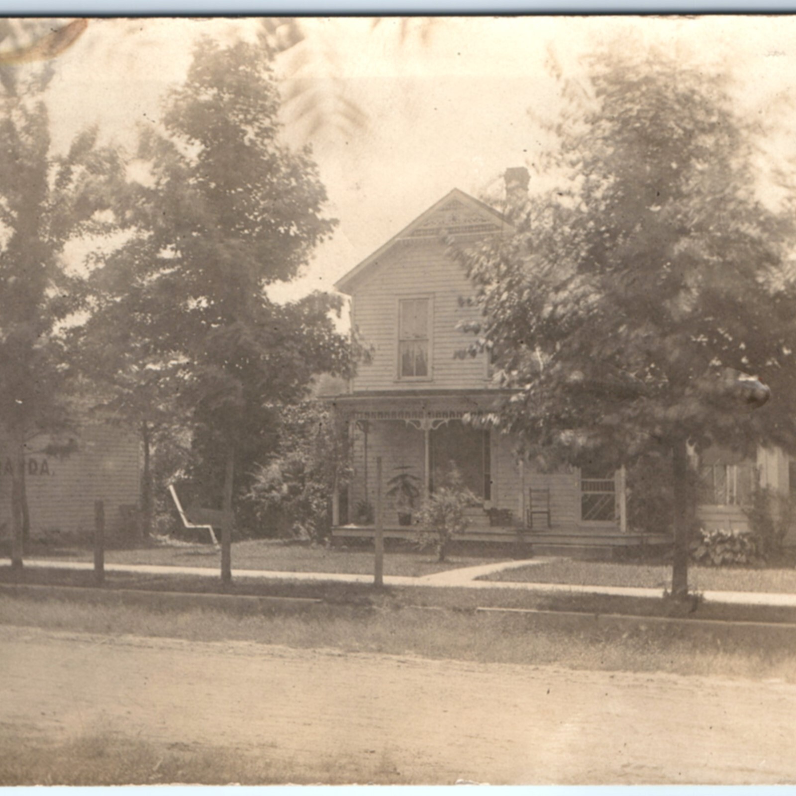 c1910s Dr Miranda House Office RPPC Real Photo Architecture Victorian Home PC