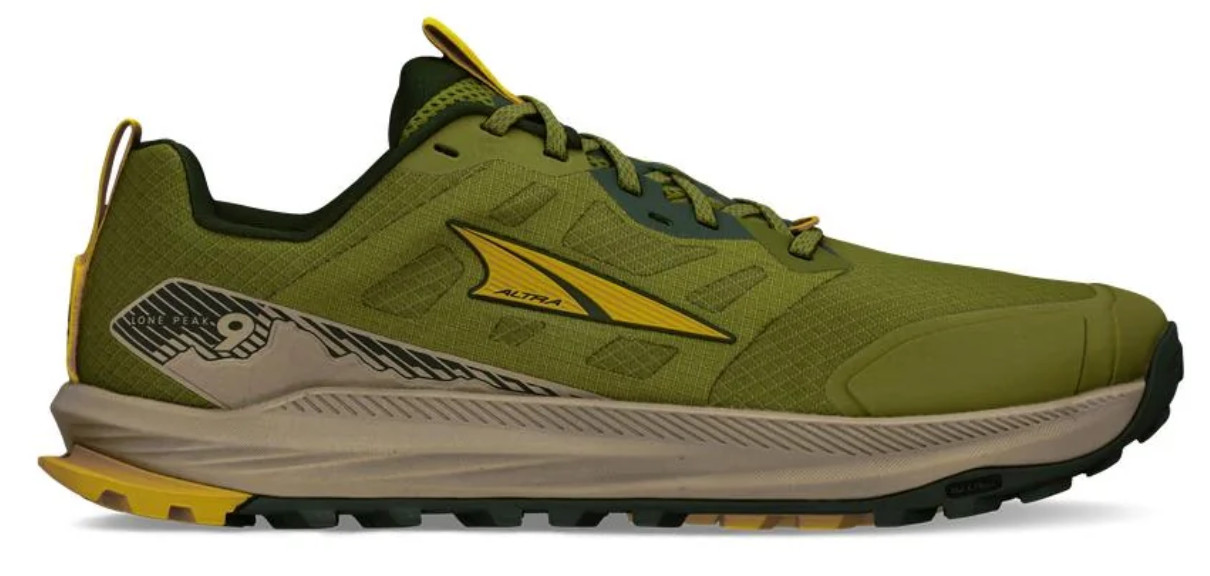 Altra Men\'s Lone Peak 9 Trail Running Shoes, 11.5 US ( WIDE ), Green, Rare color