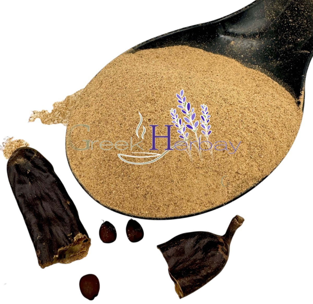 Greek Pure Carob Flour 20g - 4.9kg | Ceratonia Siliqua DDP USA.