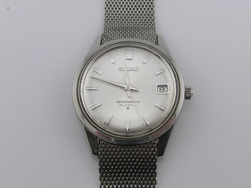 Seiko Seikomatic-R Watch 30 Jewels 8305-8030 w/ Date & Band Working 1960\'s