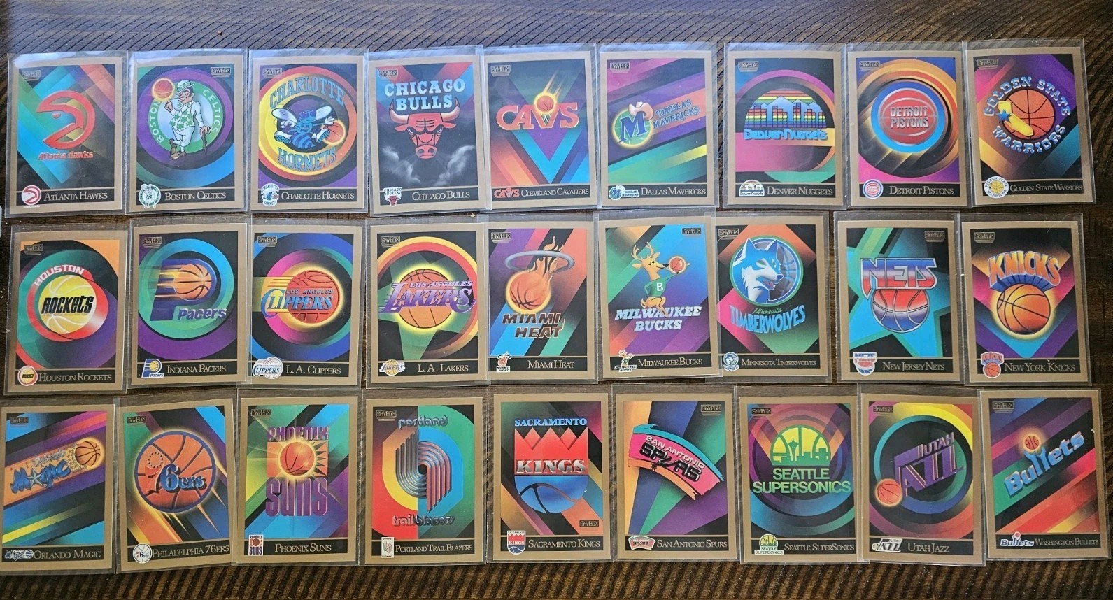(27) Skybox NBA 1990 TEAM LOGO Complete Set Basketball Cards Excellent Condition (27) Skybox NBA 1990 TEAM LOGO Complete Set Basketball Cards Excellent Condition