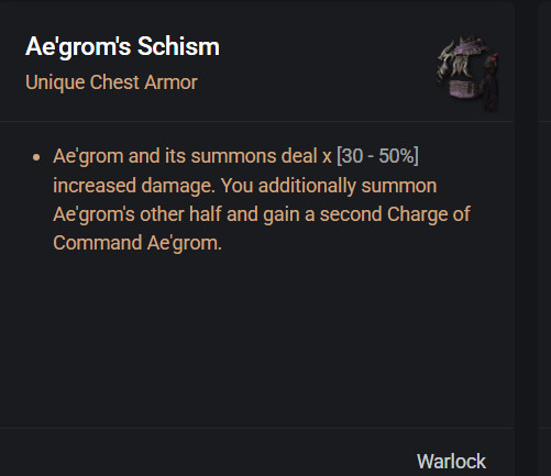 DIABLO 4 💥 WARLOCK UNIQUES💥 SEASON 15 💥Hell's Legacy💥 1GA ITEMS UNIQUE D4
