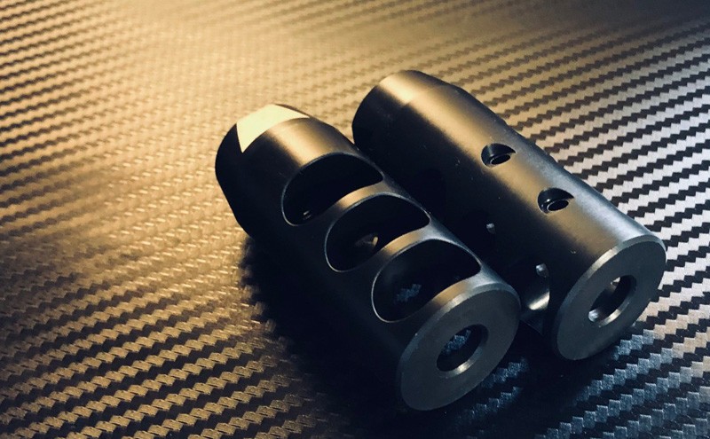 2 Pack Blems 1/2x28 Comeptition Muzzle Brake  - 9mm