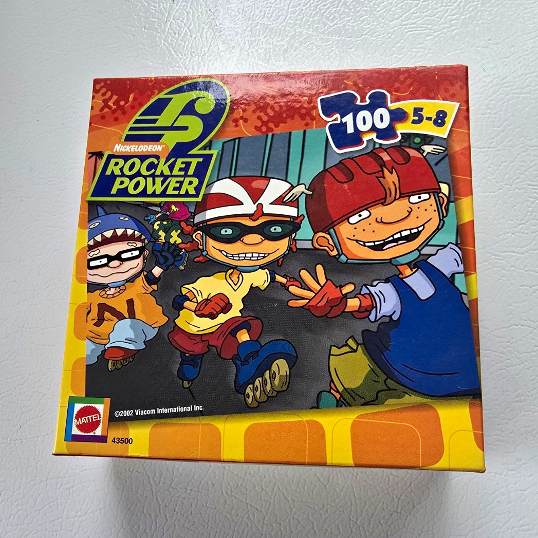 Mattel Rocket Power Nickelodeon 100-Piece Cardboard Jigsaw Puzzle 2002