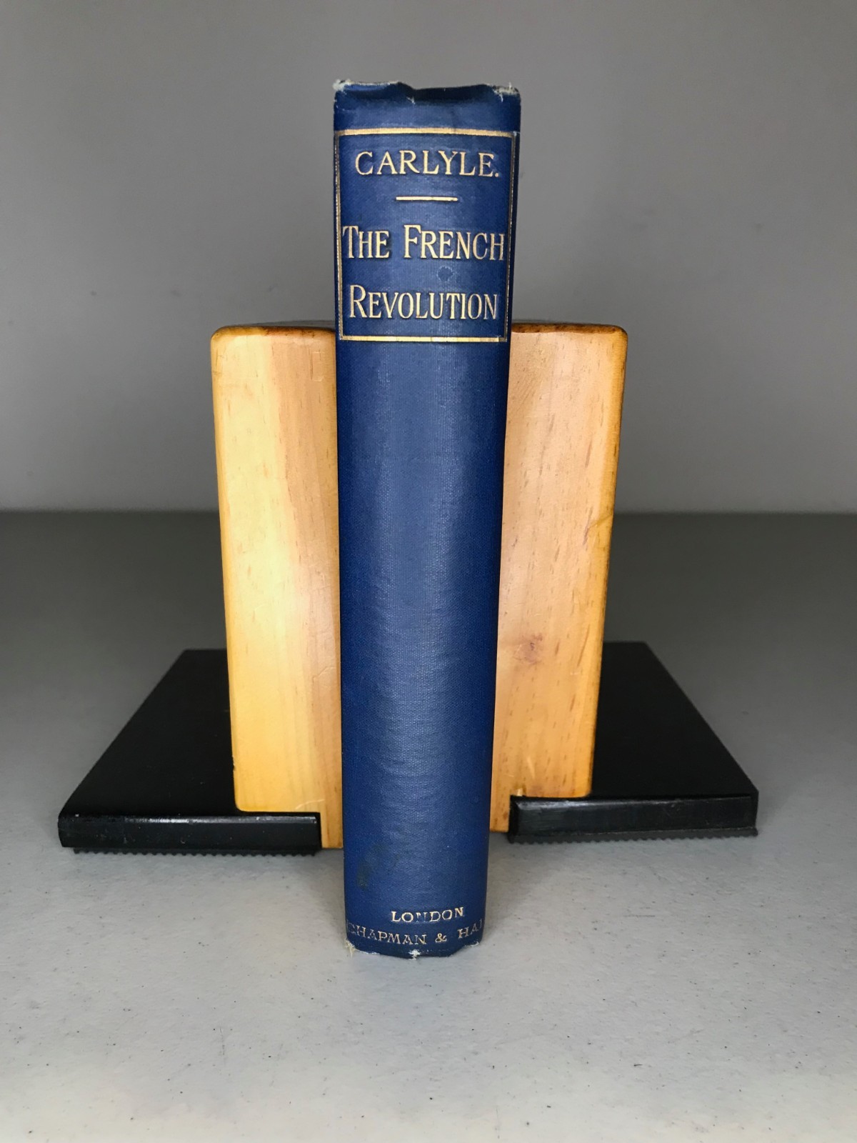1888 French Revolution Carlyle Single Vol Blue Cloth Bone Binder HC VG- 1888 French Revolution Carlyle Single Vol Blue Cloth Bone Binder HC VG-