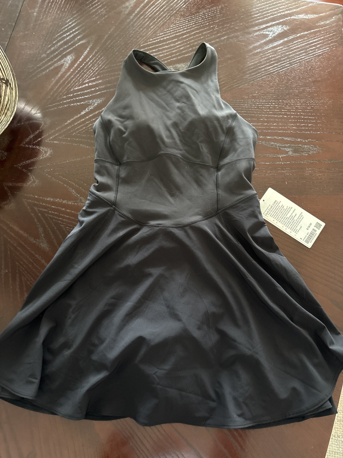 NWT Lululemon Court Crush Dress Black $138 - Size 8