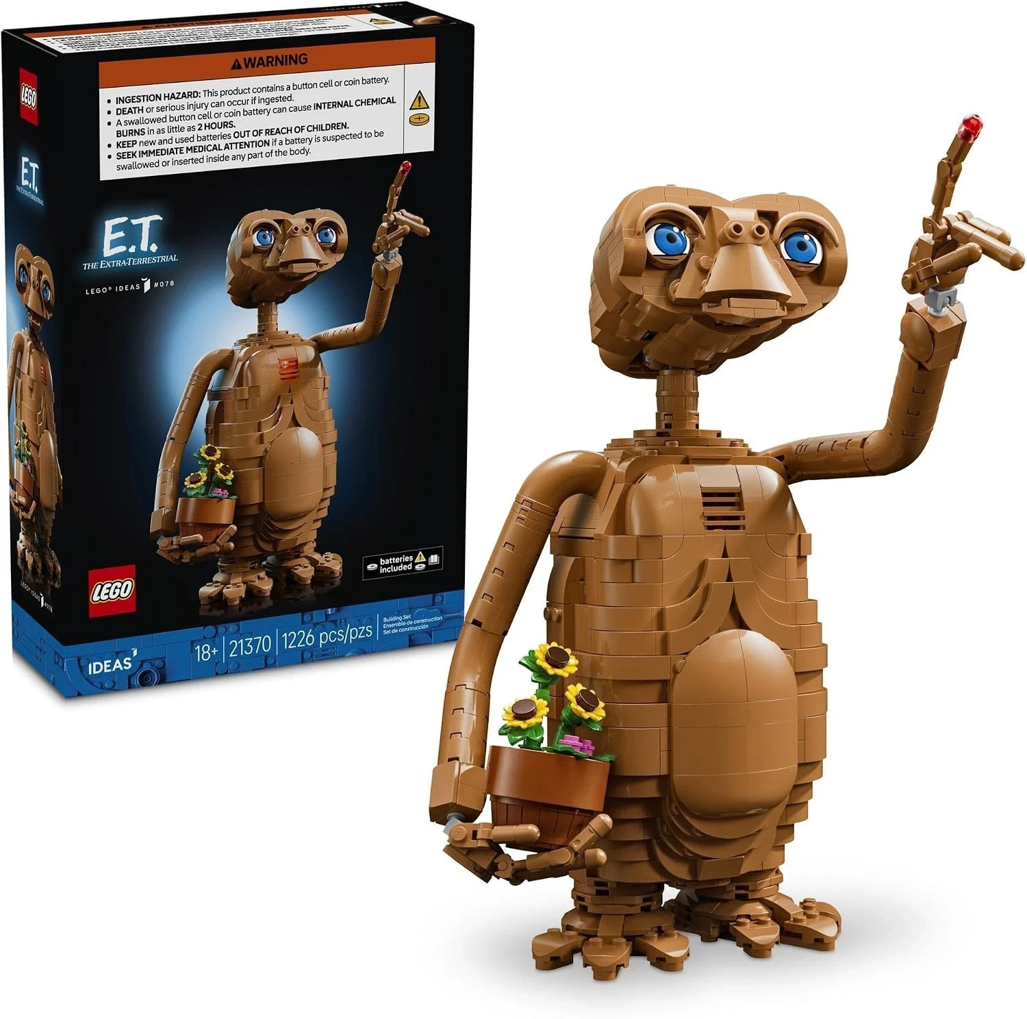 LEGO Ideas: E.T. the Extra-Terrestrial  21370  Brand New Sealed. FREE FAST SHIP