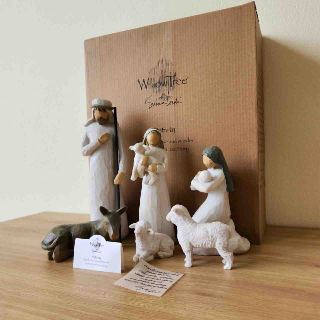 Willow Tree Nativity Figurines, Nativity Set_6 pieces, sculpted hand-painted Willow Tree Nativity Figurines, Nativity Set_6 pieces, sculpted hand-painted