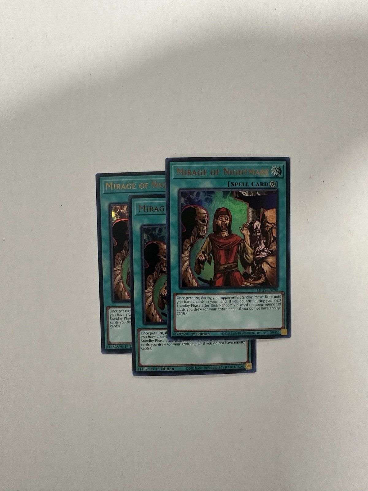 Yugioh - 3x Mirage of Nightmare - MP25-EN298 - Ultra Rare - NM/M
