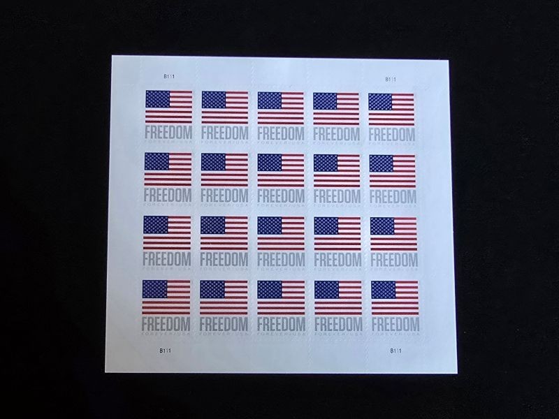 U.S. Scott #5787 Pane of 20 Freedom Flag Mint Never Hinged NICE