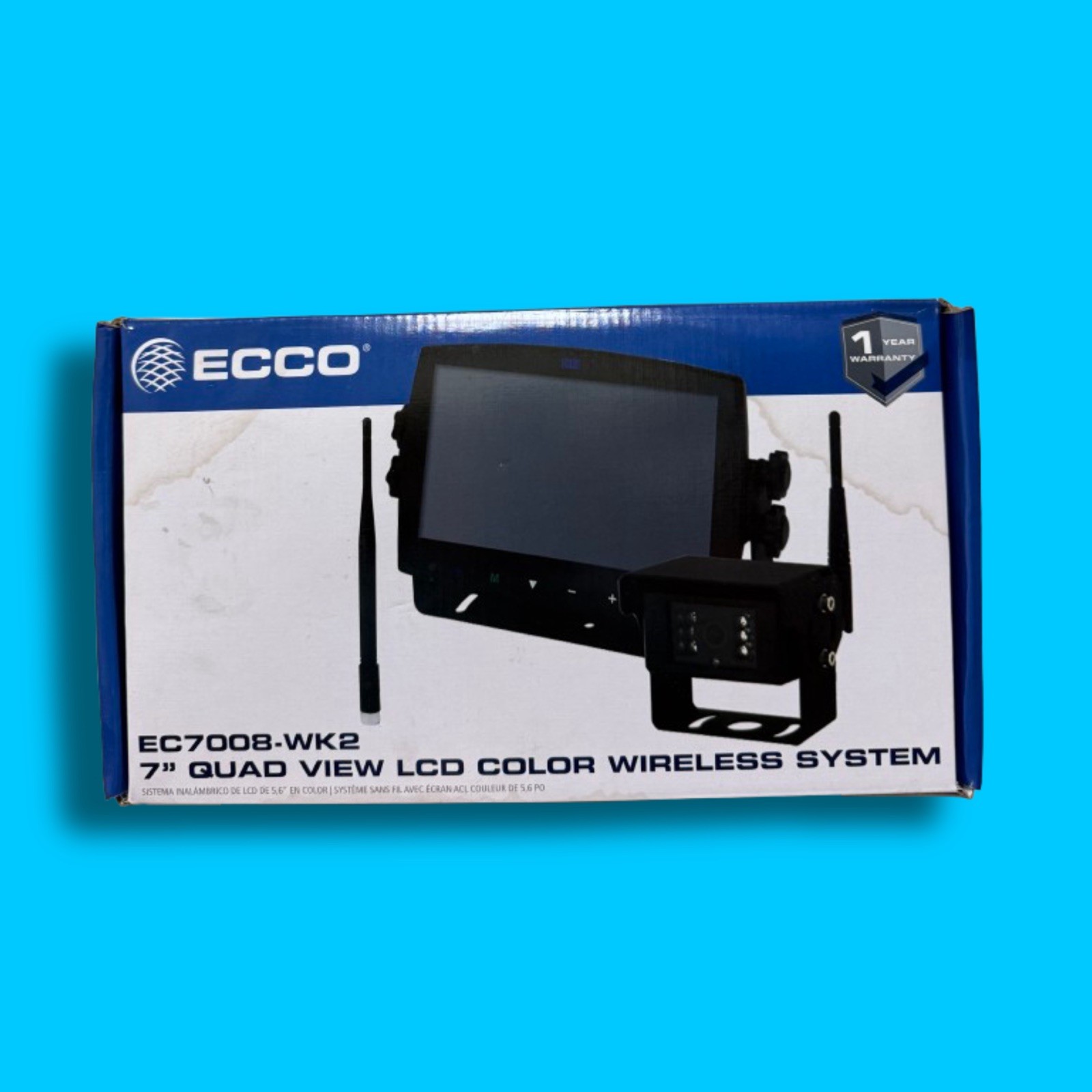 Ecco EC7008-WK Dashboard Video Camera Kit With 7 Inch Lcd Screen -NEW Ecco EC7008-WK Dashboard Video Camera Kit With 7 Inch Lcd Screen -NEW