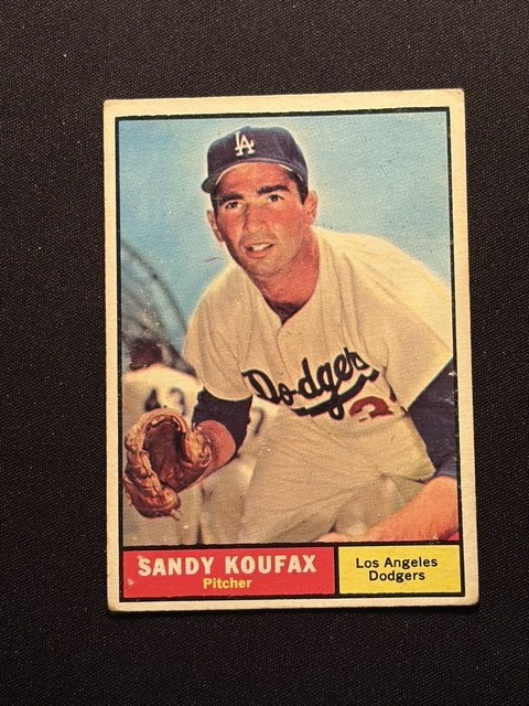 1961 Topps SANDY KOUFAX #344 VGEX 1961 Topps SANDY KOUFAX #344 VGEX