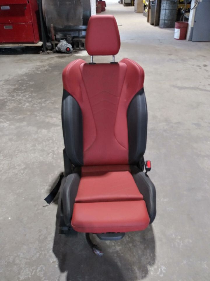2023 BMW X1 OEM Passenger Right Front Seat Black & Red Leather Fits 2023-25 