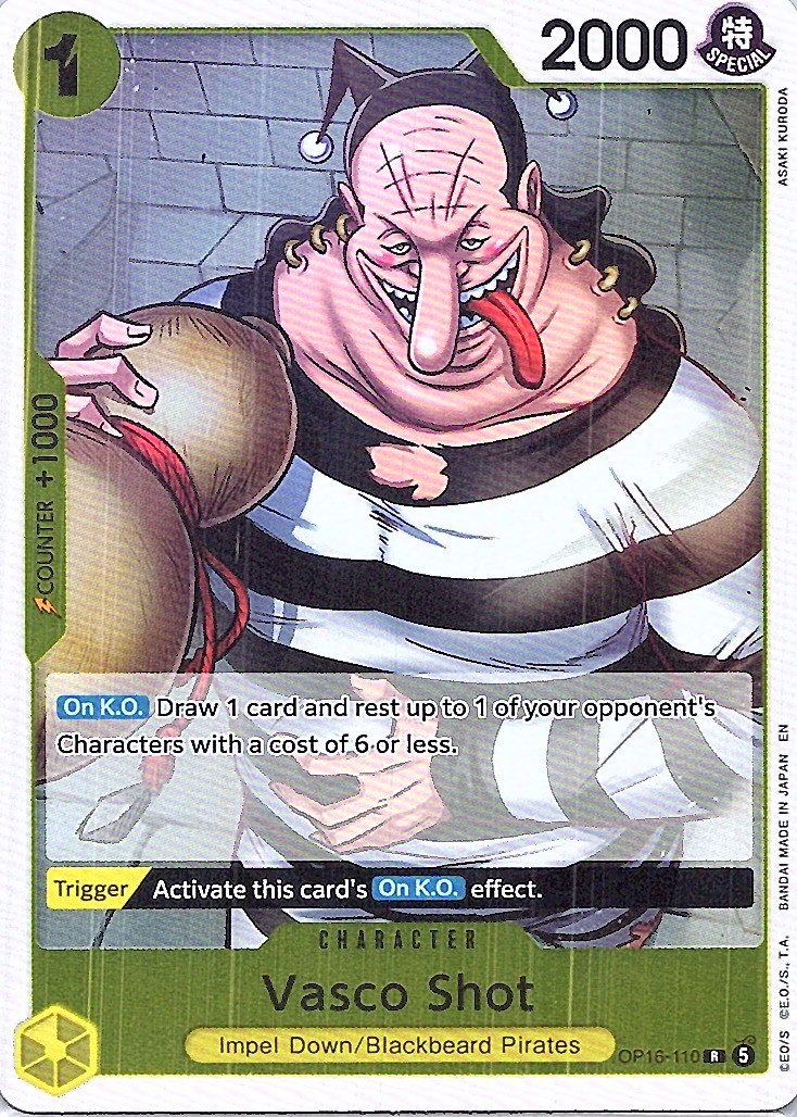 Vasco Shot R The Time of Battle OP16-110 NM