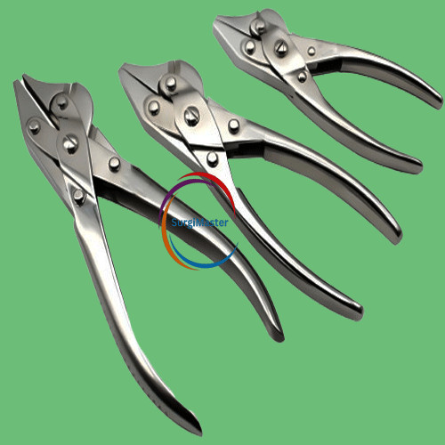 Parallel Locking Pliers Instrument 3 PCS Set High Best QTY Surgical Orthopedic
