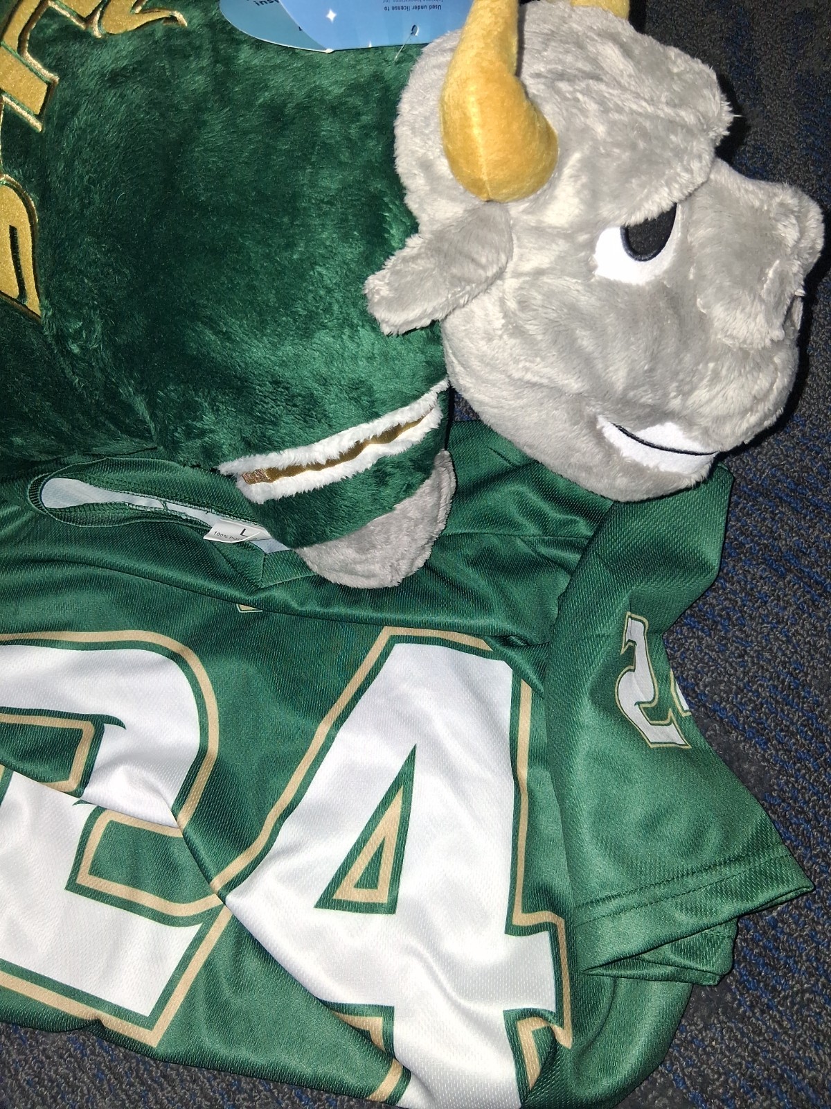 USF South Florida Bulls NCAA Adult Large Dry Fit Football Jersey and pillow pet