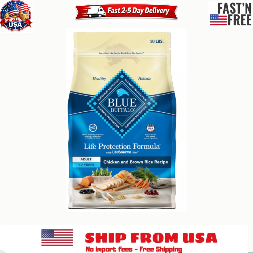 Blue Buffalo Life Protection Formula Chicken & Brown Rice Adult Dry Dog 30lb Blue Buffalo Life Protection Formula Chicken & Brown Rice Adult Dry Dog 30lb
