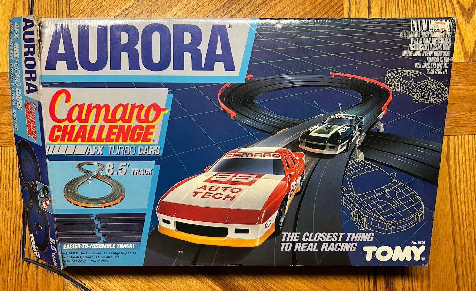 Vintage 1986 Tomy Aurora Camero Challenger Slot Racing Cars And Track READ DSCP
