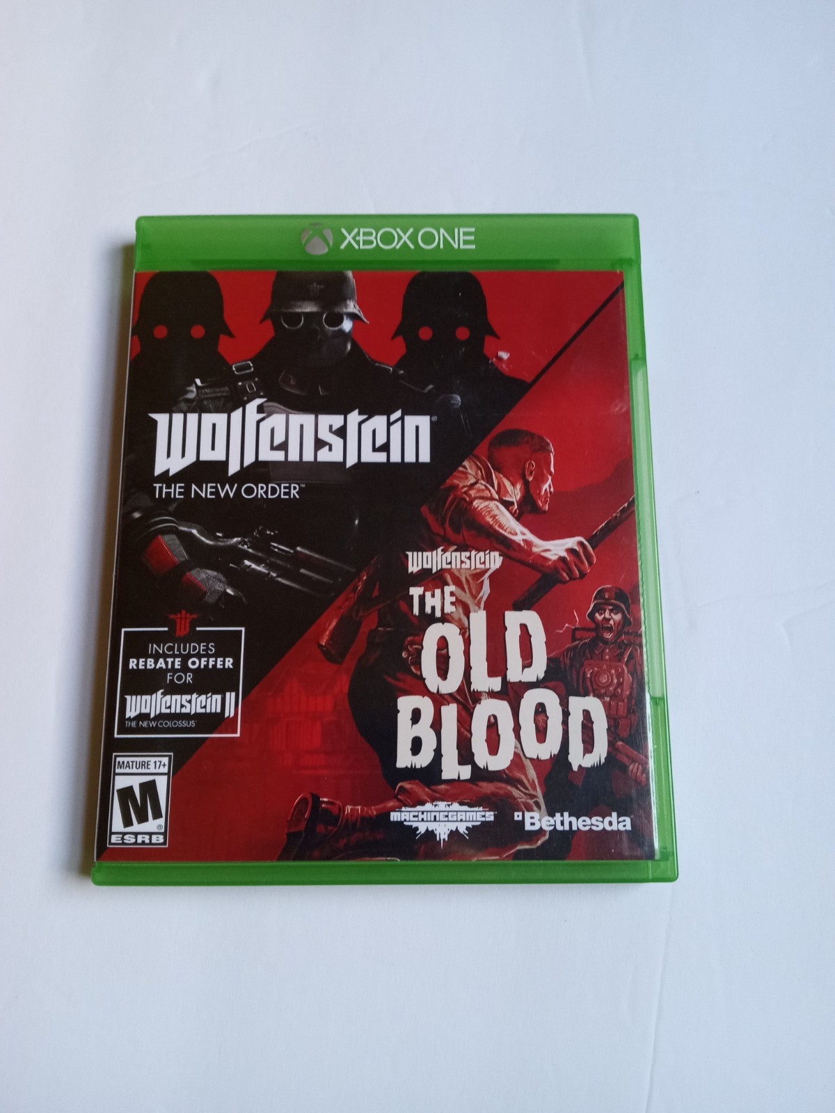 Wolfenstein: The New Order/Wolfenstein: The Old Blood (Microsoft Xbox One, 2017) Wolfenstein: The New Order/Wolfenstein: The Old Blood (Microsoft Xbox One, 2017)