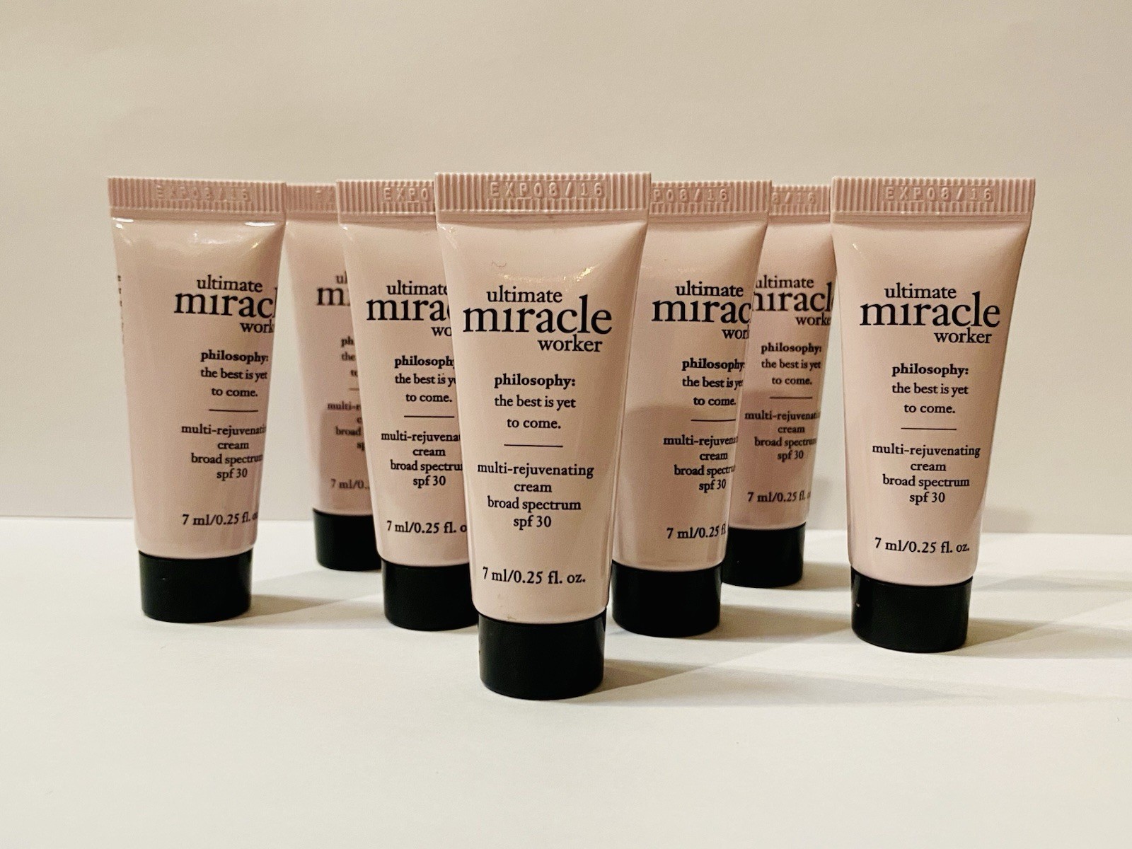 NEW (X8) 0.25 PHILOSOPHY ULTIMATE MIRACLE WORKER REJUVENATING CREAM 2 OZ *READ