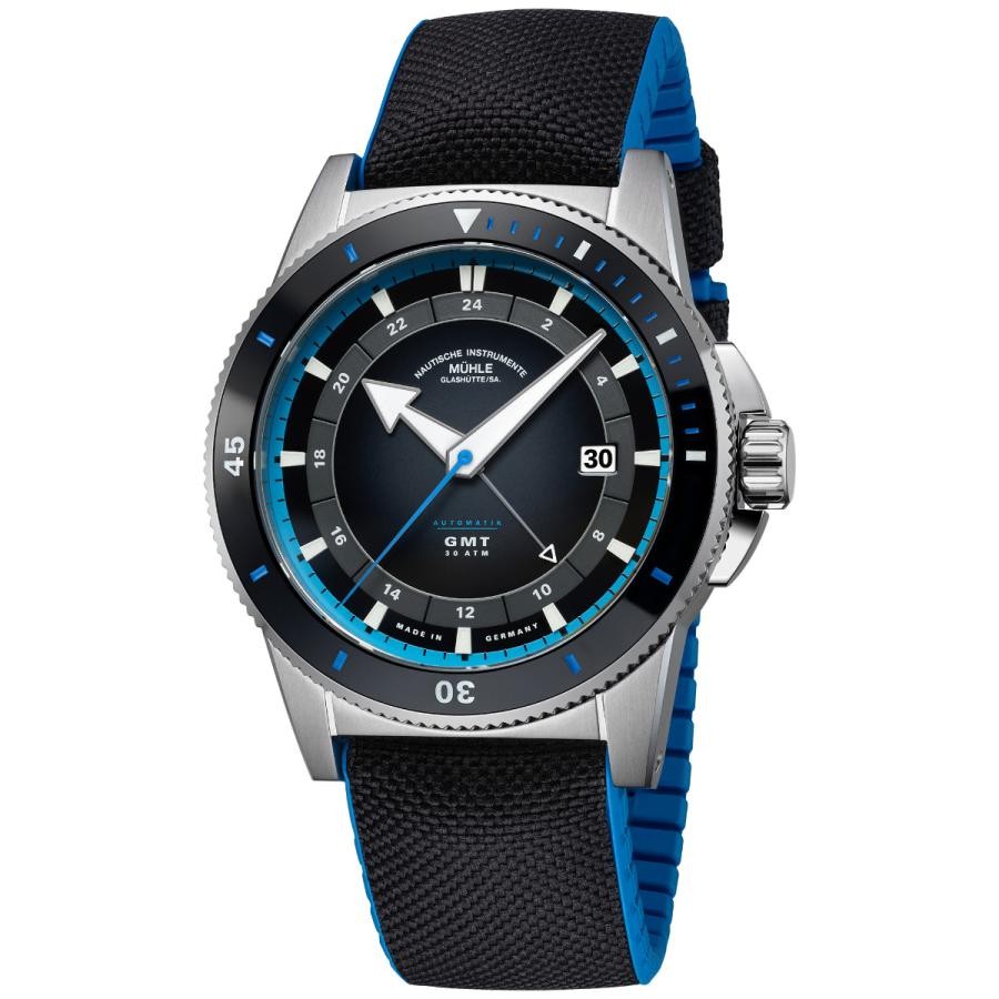 Muhle Glashutte M1-52-13-CK Sportivo Travel GMT Automatic Stainless Steel Watch