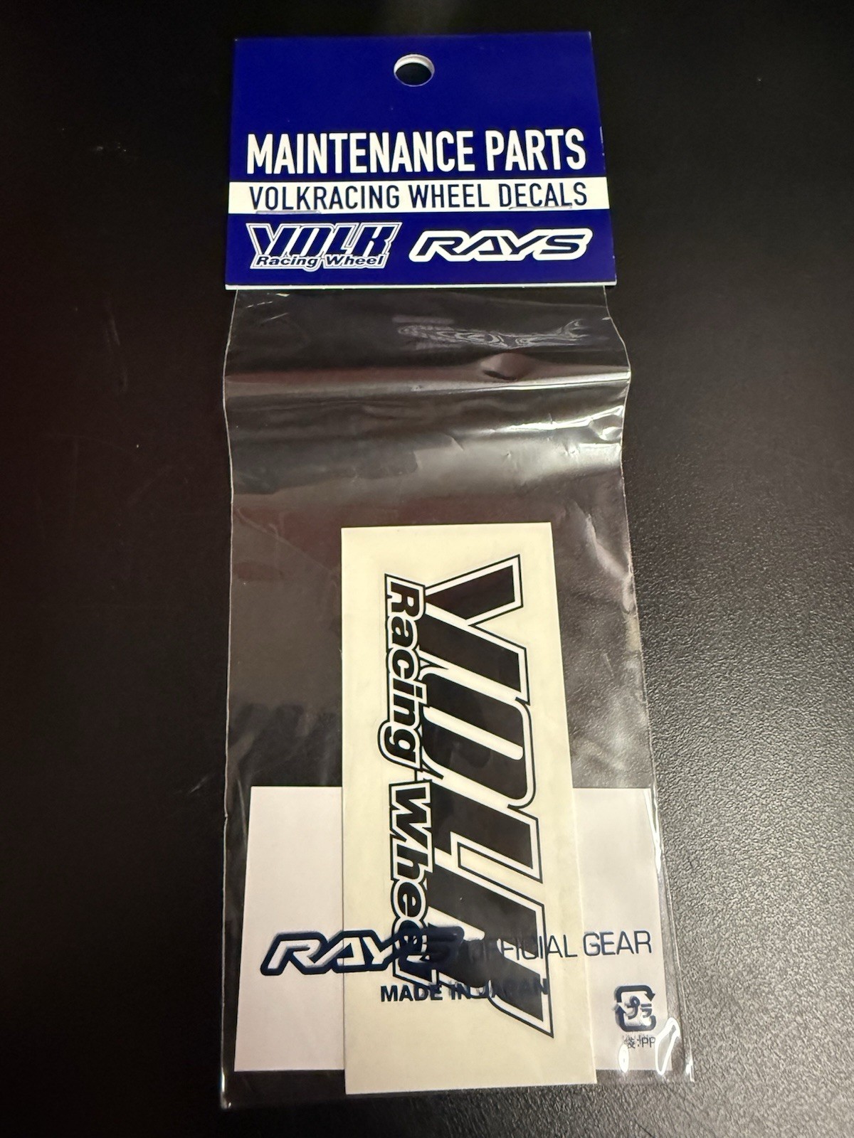 RAYS Engineering VOLK Racing TE37 Wheel decals stickers Black 4 packs Genuine JP RAYS Engineering VOLK Racing TE37 Wheel decals stickers Black 4 packs Genuine JP