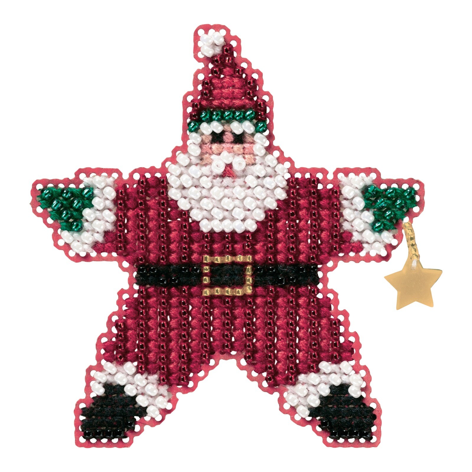 Star Santa 2011 Beaded Ornament Kit Mill Hill 2011 Winter Holiday