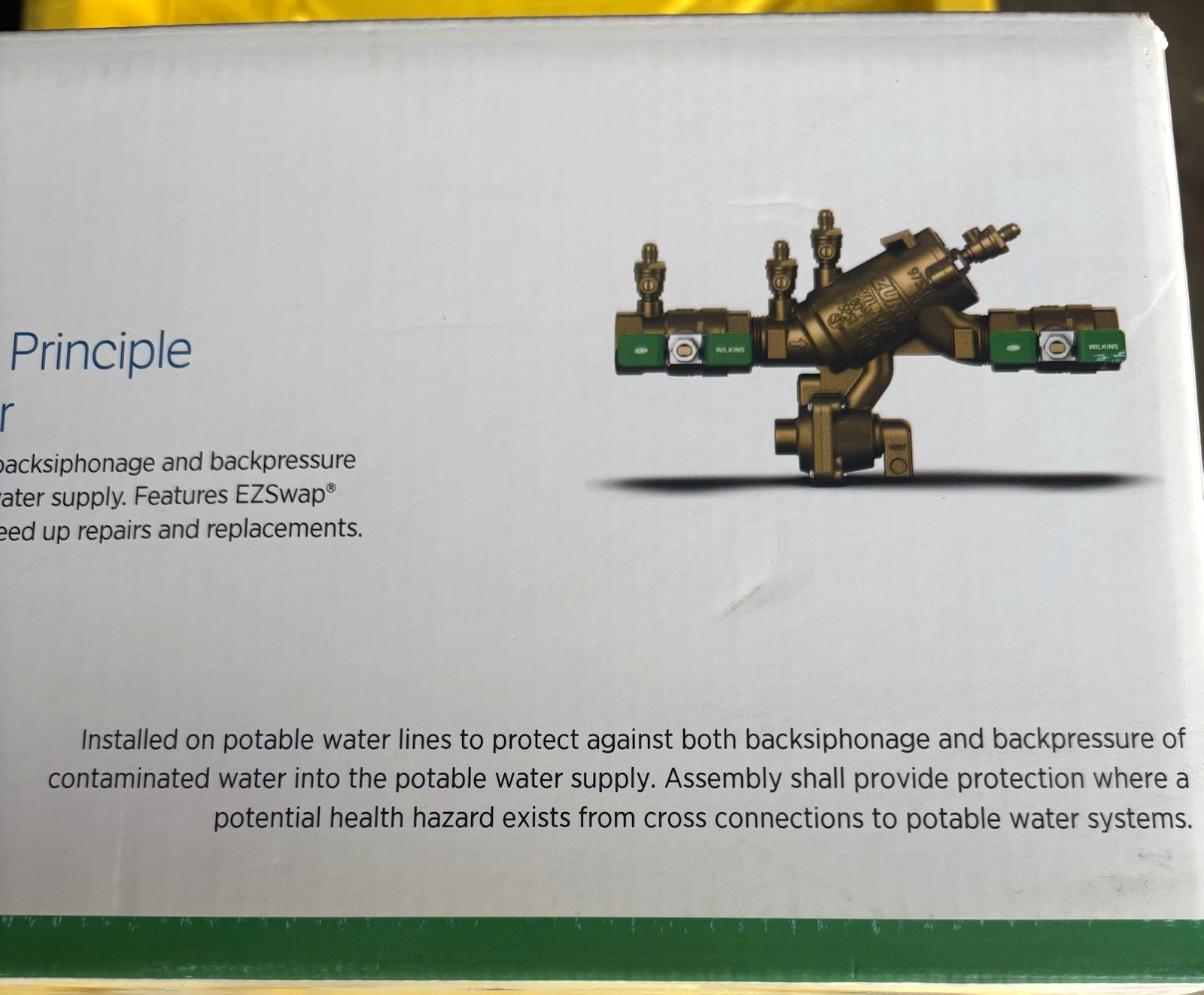 Zurn Wilkins 975XL3 RPZ Reduced Pressure Zone Backflow Preventer 3/4 in Zurn Wilkins 975XL3 RPZ Reduced Pressure Zone Backflow Preventer 3/4 in