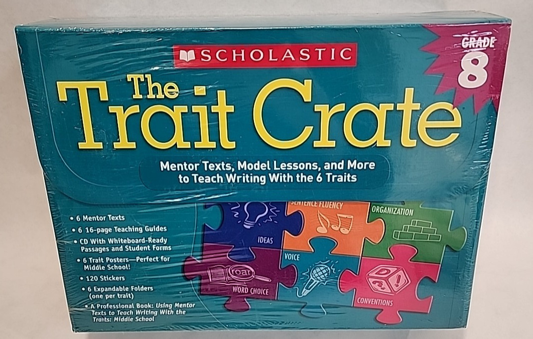 The Trait Crate Grade 8 Kit Scholastic Mentor Texts Model Lessons & More NEW