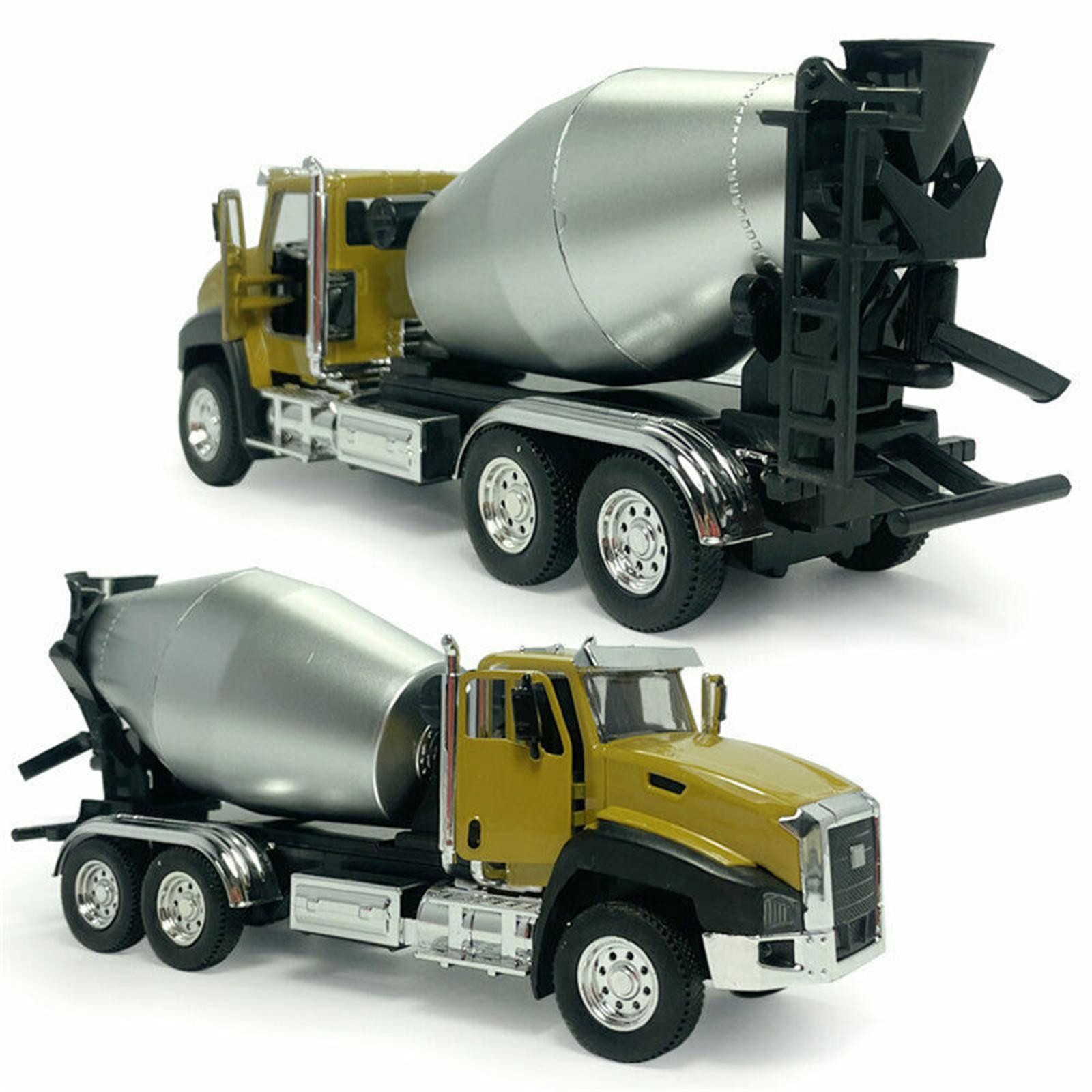 Cement Mixer Truck Construction 1:50 Model Car Diecast Pull Back Kids Toy Gift