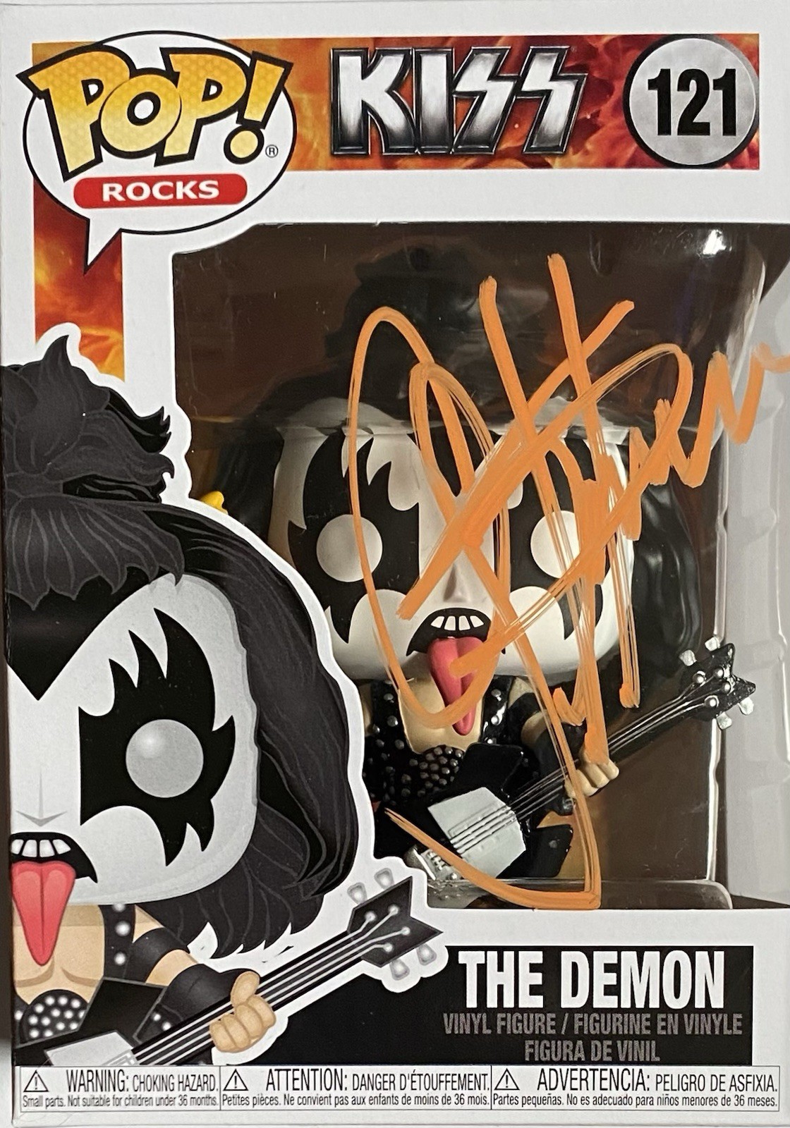 GENE SIMMONS AUTOGRAPHED SIGNED KISS FUNKO POP #121